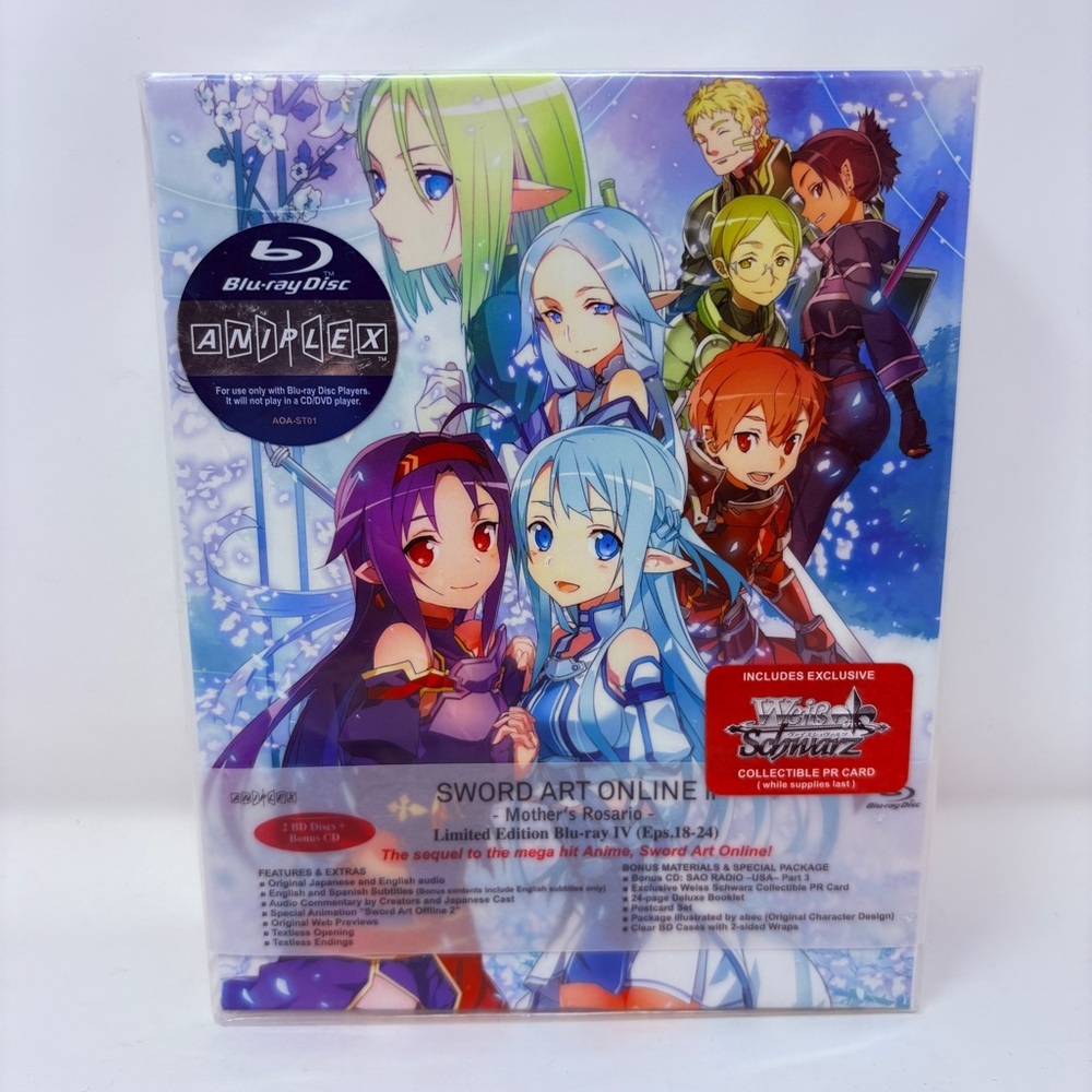 Sword Art Online Season 2 Part 4 Mother's Rosario Limited Edition Blu-Ray Box